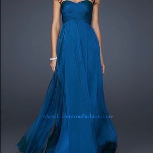 La Femme Strapless Prom Dress NWT